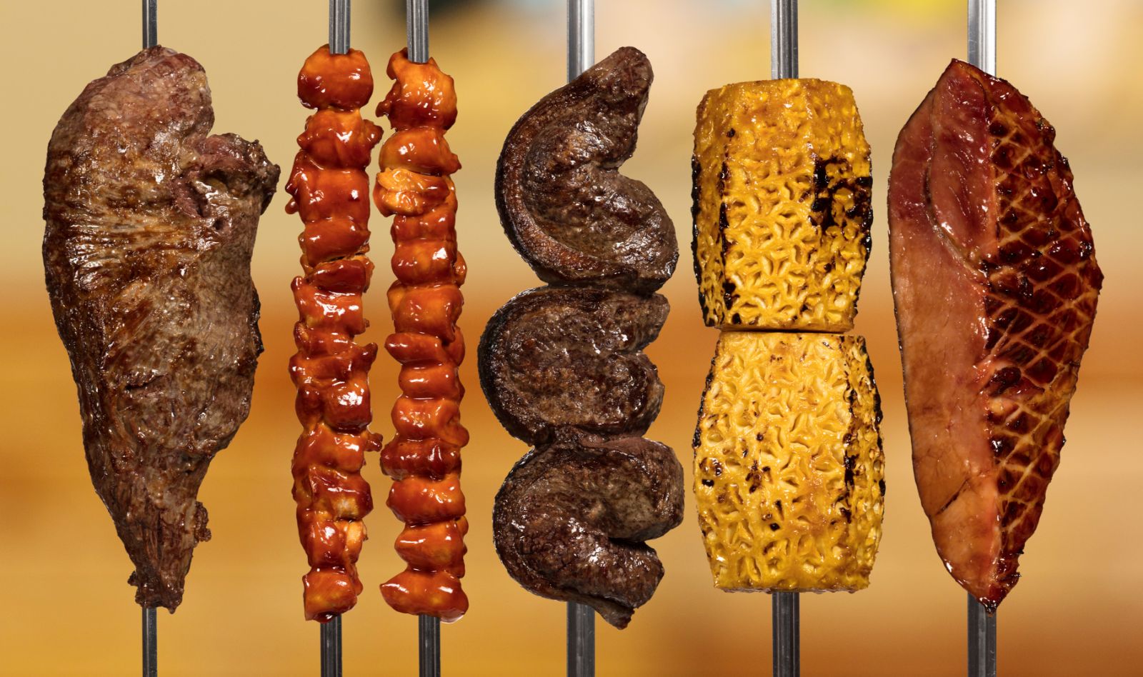 Rodizio Grill Skewered Meats Grouping No3 